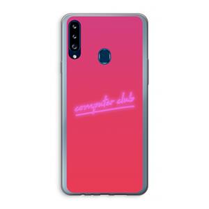CaseCompany Vice Glow: Samsung Galaxy A20s Transparant Hoesje