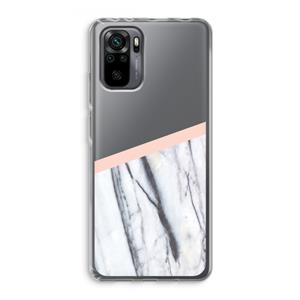 CaseCompany A touch of peach: Xiaomi Redmi Note 10 Pro Transparant Hoesje