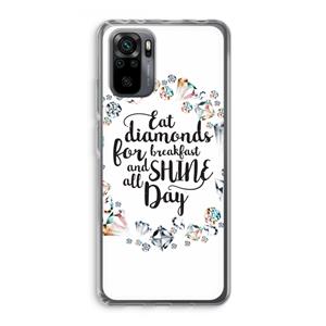 CaseCompany Diamonds: Xiaomi Redmi Note 10 Pro Transparant Hoesje