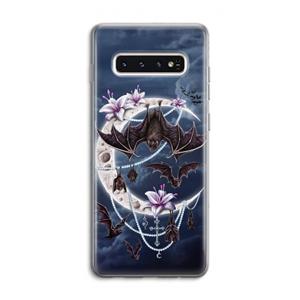 CaseCompany Vleermuizen Maan: Samsung Galaxy S10 4G Transparant Hoesje