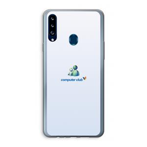 CaseCompany MSN: Samsung Galaxy A20s Transparant Hoesje