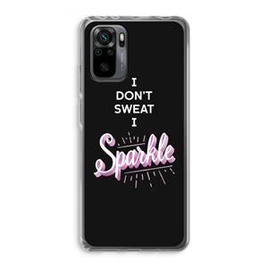 CaseCompany Sparkle quote: Xiaomi Redmi Note 10 Pro Transparant Hoesje