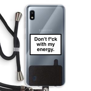 CaseCompany My energy: Samsung Galaxy A10 Transparant Hoesje met koord