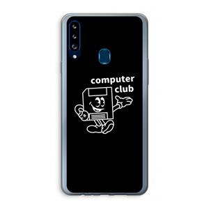 CaseCompany Floppyhead: Samsung Galaxy A20s Transparant Hoesje