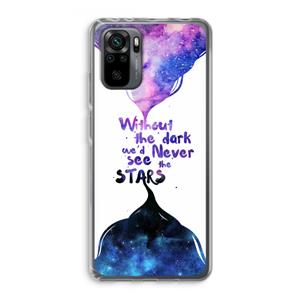 CaseCompany Stars quote: Xiaomi Redmi Note 10 Pro Transparant Hoesje