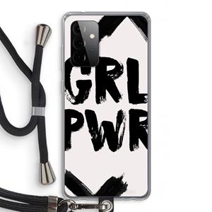 CaseCompany Girl Power #2: Samsung Galaxy A72 5G Transparant Hoesje met koord