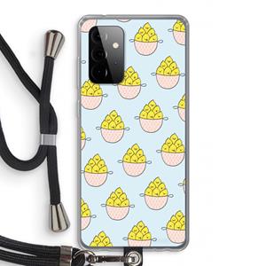 CaseCompany Citroenen: Samsung Galaxy A72 5G Transparant Hoesje met koord