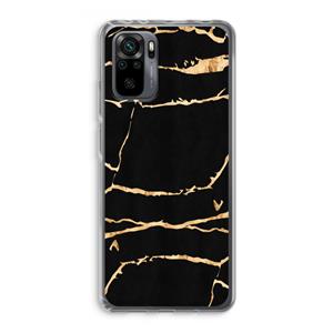 CaseCompany Gouden marmer: Xiaomi Redmi Note 10 Pro Transparant Hoesje