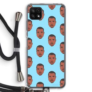 CaseCompany Kanye Call Me℃: Samsung Galaxy A22 5G Transparant Hoesje met koord