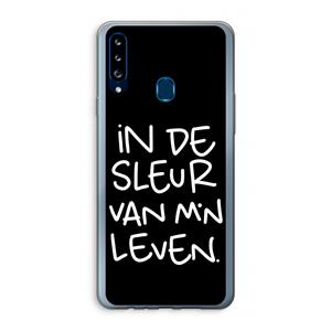 CaseCompany De Sleur: Samsung Galaxy A20s Transparant Hoesje