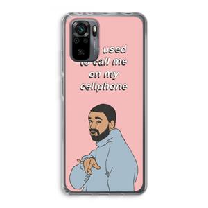 CaseCompany Hotline bling: Xiaomi Redmi Note 10 Pro Transparant Hoesje