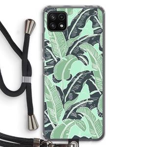 CaseCompany This Sh*t Is Bananas: Samsung Galaxy A22 5G Transparant Hoesje met koord