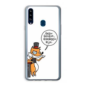 CaseCompany Geen Gezeik: Samsung Galaxy A20s Transparant Hoesje