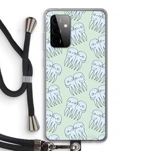 CaseCompany Octopussen: Samsung Galaxy A72 5G Transparant Hoesje met koord