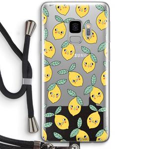 CaseCompany Citroenen: Samsung Galaxy S9 Transparant Hoesje met koord