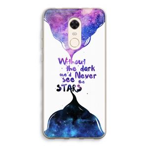 CaseCompany Stars quote: Xiaomi Redmi 5 Transparant Hoesje