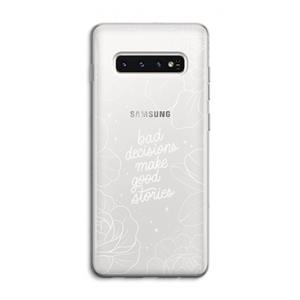 CaseCompany Good stories: Samsung Galaxy S10 4G Transparant Hoesje