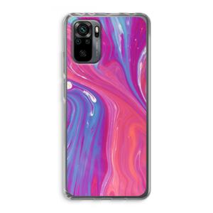 CaseCompany Paarse stroom: Xiaomi Redmi Note 10 Pro Transparant Hoesje
