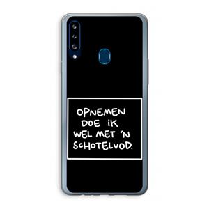 CaseCompany Schotelvod: Samsung Galaxy A20s Transparant Hoesje