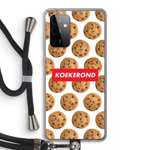 CaseCompany Koekerond: Samsung Galaxy A72 5G Transparant Hoesje met koord