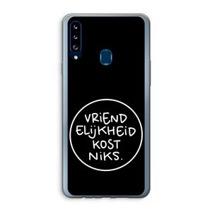 CaseCompany Vriendelijkheid: Samsung Galaxy A20s Transparant Hoesje