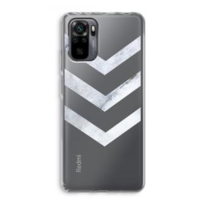 CaseCompany Marmeren pijlen: Xiaomi Redmi Note 10 Pro Transparant Hoesje