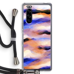 CaseCompany Donkere Wolken: Sony Xperia 5 Transparant Hoesje met koord