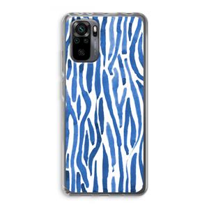 CaseCompany Blauwe nerven: Xiaomi Redmi Note 10 Pro Transparant Hoesje