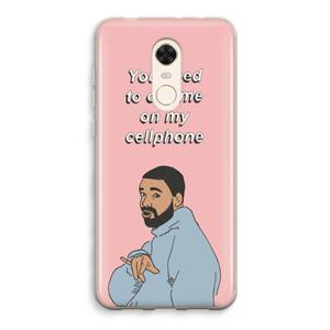 CaseCompany Hotline bling: Xiaomi Redmi 5 Transparant Hoesje