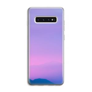 CaseCompany Sunset pastel: Samsung Galaxy S10 4G Transparant Hoesje