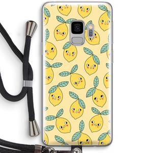 CaseCompany Citroenen: Samsung Galaxy S9 Transparant Hoesje met koord