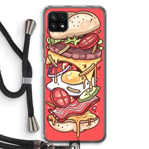 CaseCompany Diet Coke Please: Samsung Galaxy A22 5G Transparant Hoesje met koord
