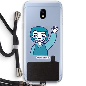 CaseCompany Zwaai: Samsung Galaxy J3 (2017) Transparant Hoesje met koord