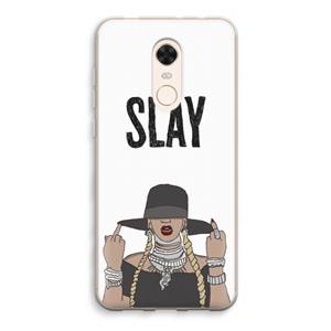 CaseCompany Slay All Day: Xiaomi Redmi 5 Transparant Hoesje