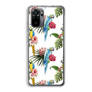 CaseCompany Kleurrijke papegaaien: Xiaomi Redmi Note 10 Pro Transparant Hoesje