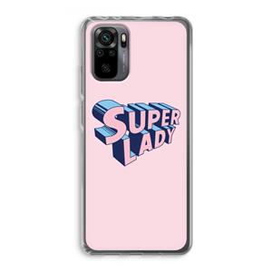 CaseCompany Superlady: Xiaomi Redmi Note 10 Pro Transparant Hoesje