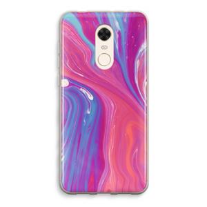 CaseCompany Paarse stroom: Xiaomi Redmi 5 Transparant Hoesje