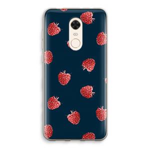 CaseCompany Framboosjes: Xiaomi Redmi 5 Transparant Hoesje