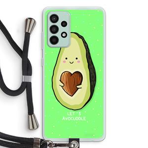 CaseCompany Avocuddle: Samsung Galaxy A52s 5G Transparant Hoesje met koord
