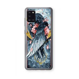 CaseCompany Golden Raven: Samsung Galaxy A31 Transparant Hoesje