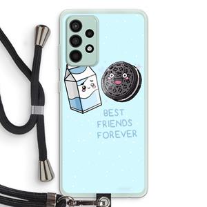 CaseCompany Best Friend Forever: Samsung Galaxy A52s 5G Transparant Hoesje met koord