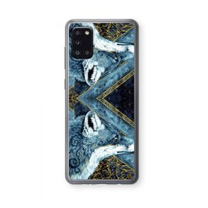 CaseCompany Golden Fox: Samsung Galaxy A31 Transparant Hoesje