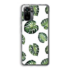 CaseCompany Tropische bladeren: Xiaomi Redmi Note 10 Pro Transparant Hoesje