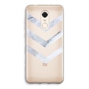CaseCompany Marmeren pijlen: Xiaomi Redmi 5 Transparant Hoesje