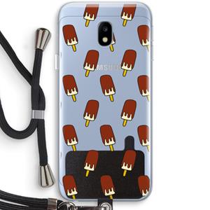 CaseCompany Yummy: Samsung Galaxy J3 (2017) Transparant Hoesje met koord