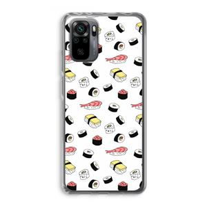 CaseCompany Sushi time: Xiaomi Redmi Note 10 Pro Transparant Hoesje