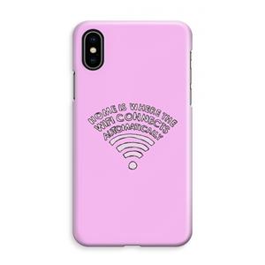 CaseCompany Home Is Where The Wifi Is: iPhone XS Max Volledig Geprint Hoesje