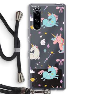 CaseCompany Fantasiewereld: Sony Xperia 5 Transparant Hoesje met koord