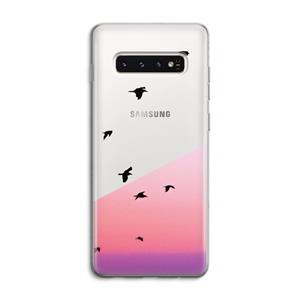 CaseCompany Fly away: Samsung Galaxy S10 4G Transparant Hoesje