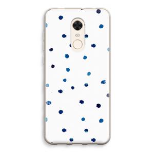 CaseCompany Blauwe stippen: Xiaomi Redmi 5 Transparant Hoesje
